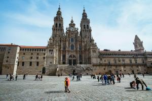 the cathedral of santiago de compostela in spain