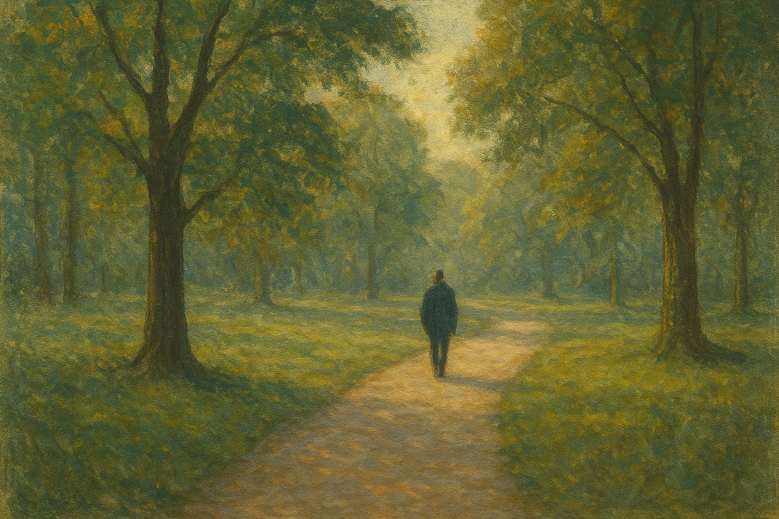 Wandeling in het park